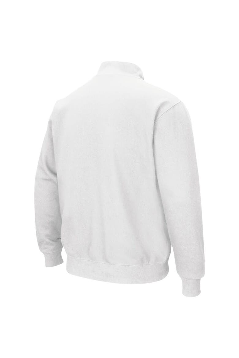 Men's Colosseum White Ohio Bobcats Tortugas Logo Quarter-Zip Jacket, Alternate, color, White