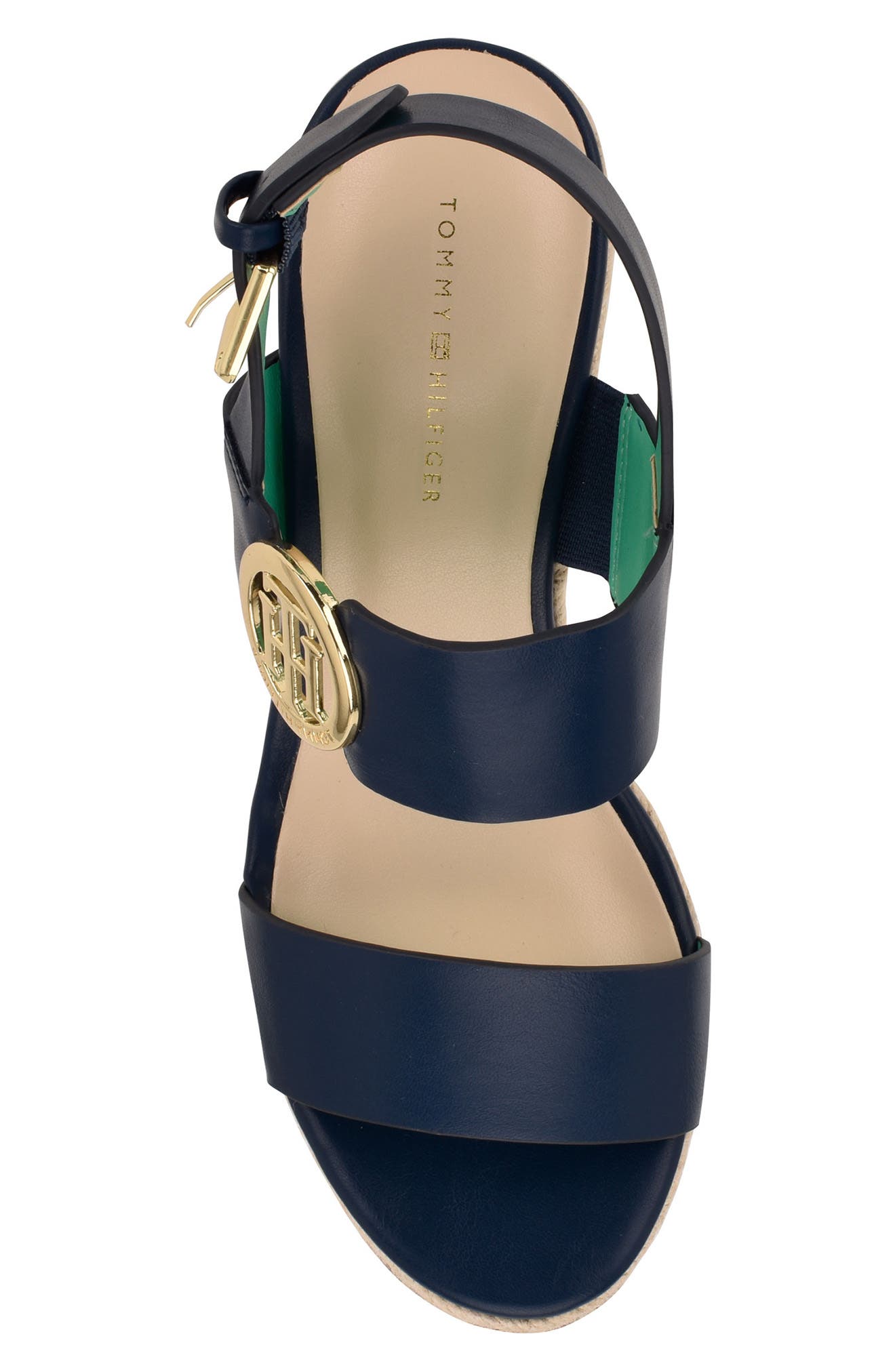 Tommy Hilfiger Kahdy Espadrille Wedge Sandal, Alternate, color, Dark Blue 400
