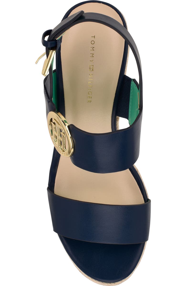 Tommy Hilfiger Kahdy Espadrille Wedge Sandal, Alternate, color, Dark Blue 400