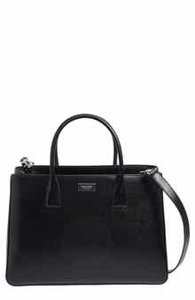 Sam Icon Shiny Saffiano Leather Tote