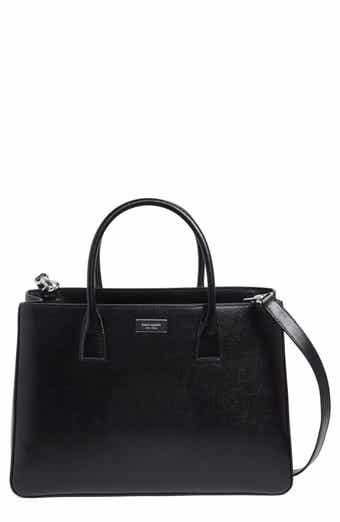 Sam Icon Shiny Saffiano Leather Tote