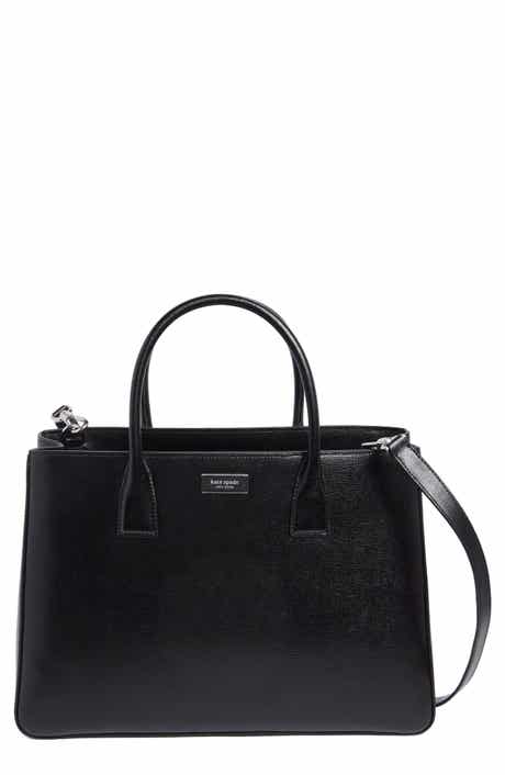 Sam Icon Shiny Saffiano Leather Tote