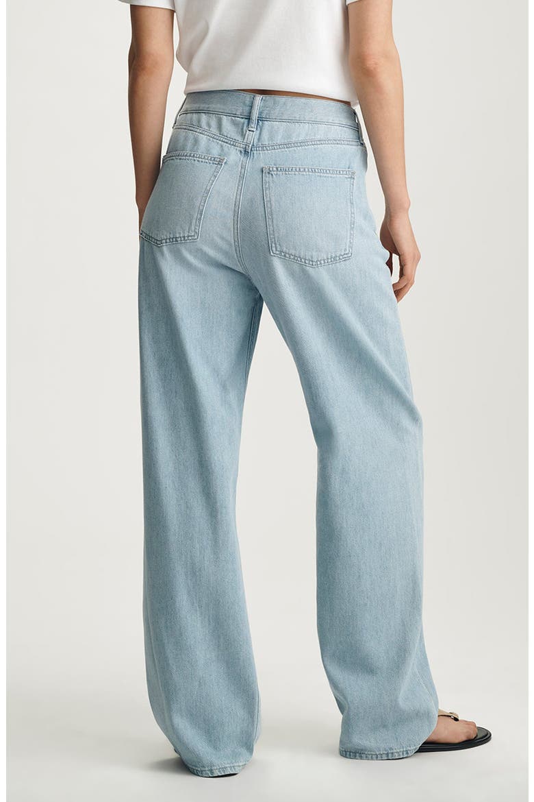 Nella Wide Leg Drawstring Jeans, Alternate, color, BLEACHED WELL BLUE