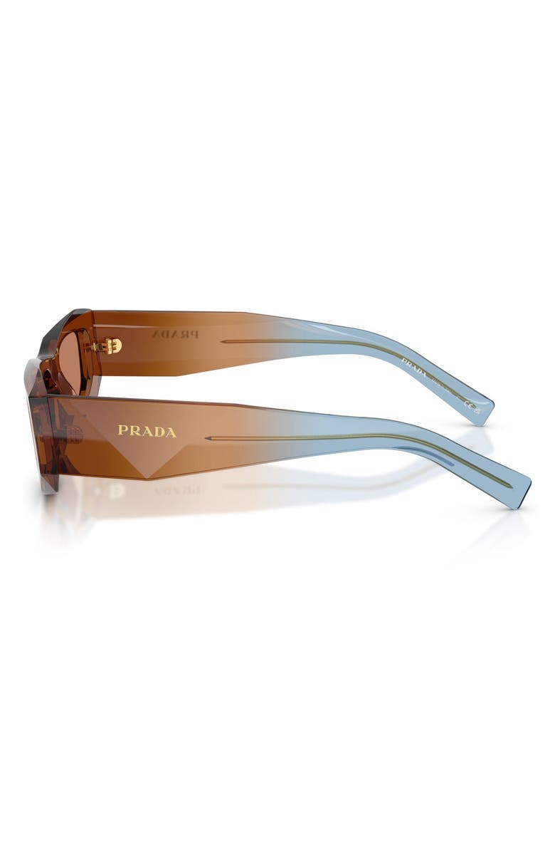 Prada 53mm Pillow Sunglasses, Alternate, color, Chocolate / Brown