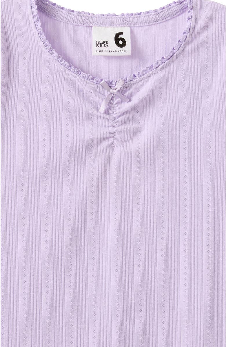 Cotton On Kids Kid's Harper Short Sleeve Baby Tee, Alternate, color, Vintage Lilac