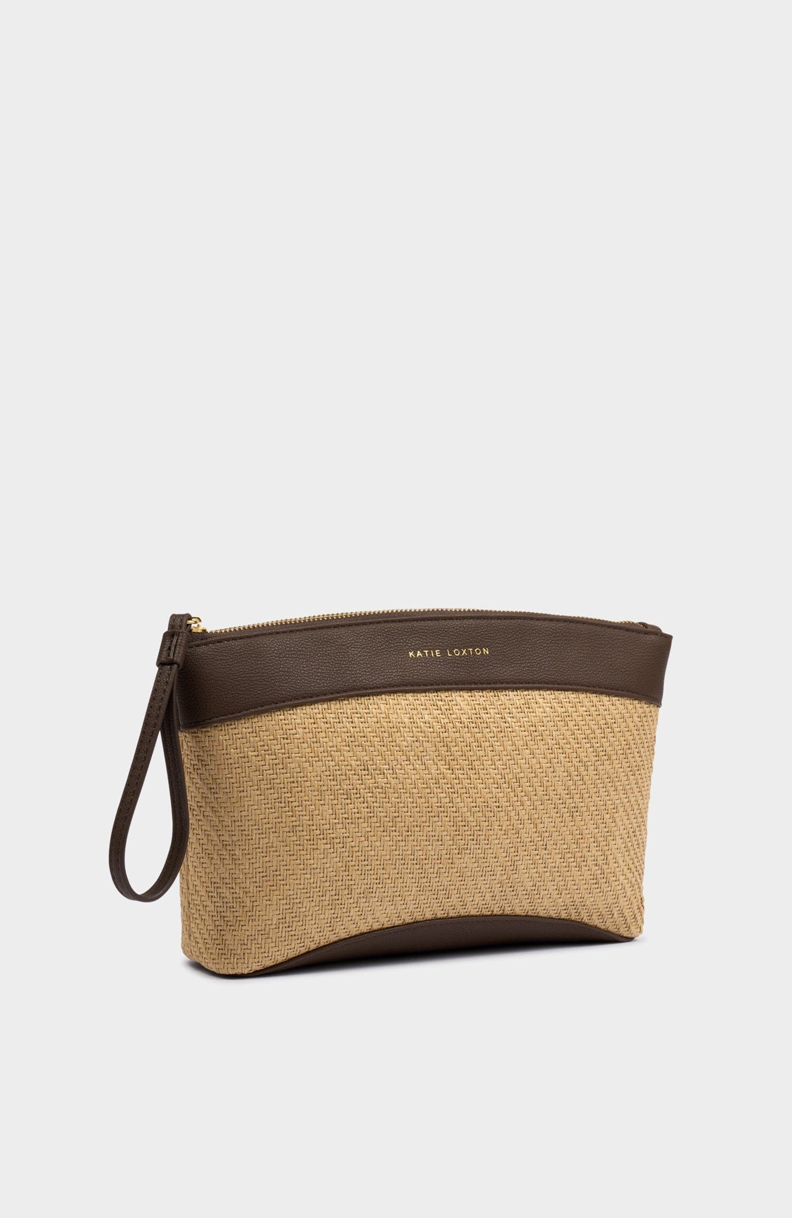 Wristlet Clutch, Alternate, color, Bitter Chocolate