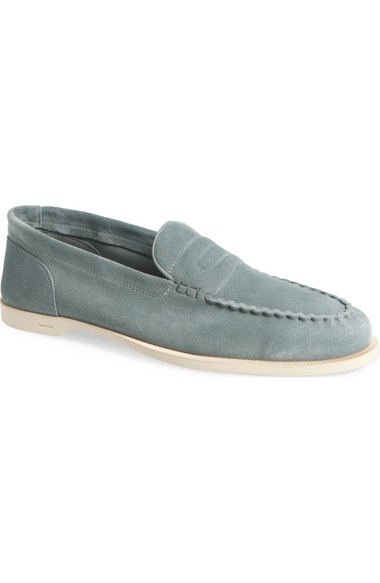 John Lobb Pace Loafer, Main, color, Ice Blue