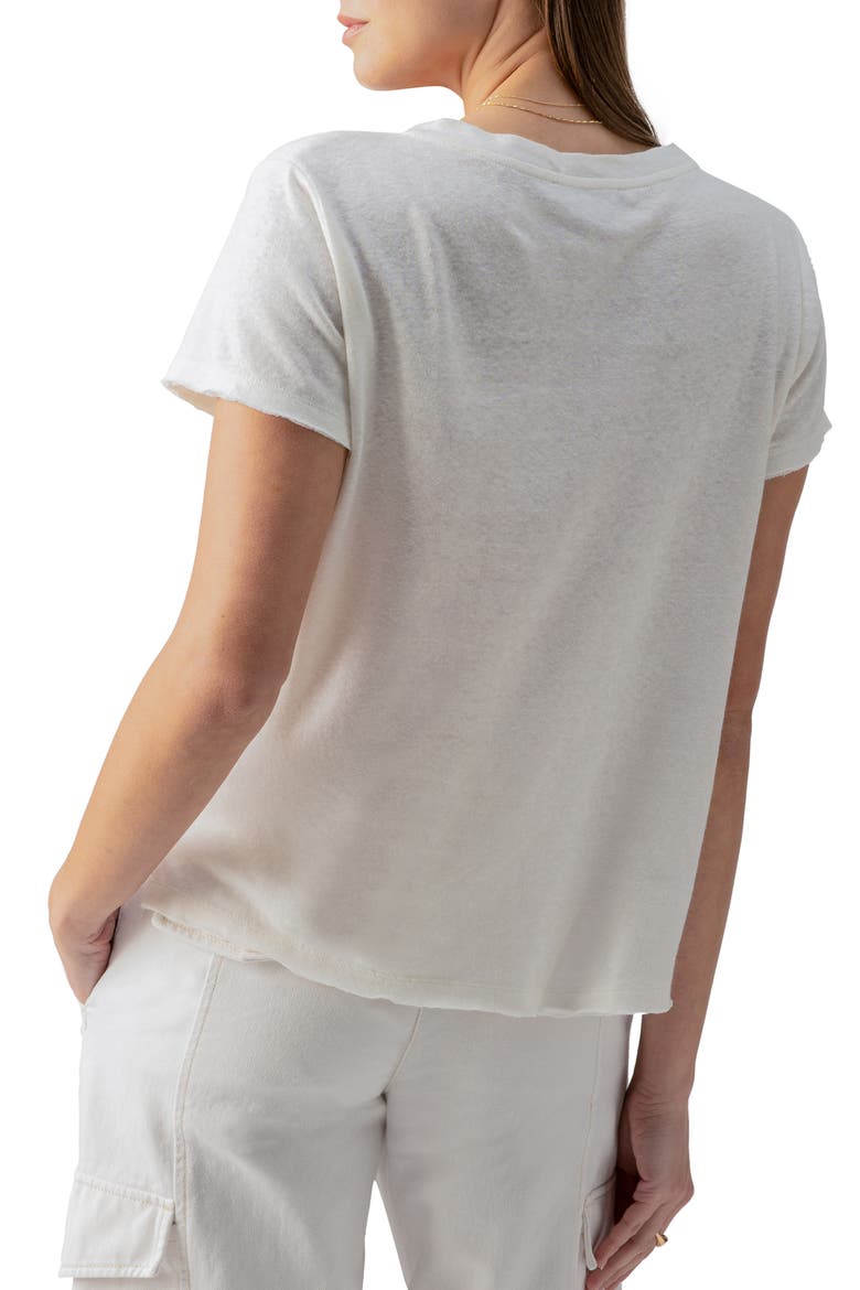 Perfect Linen T-Shirt, Alternate, color, WHITE