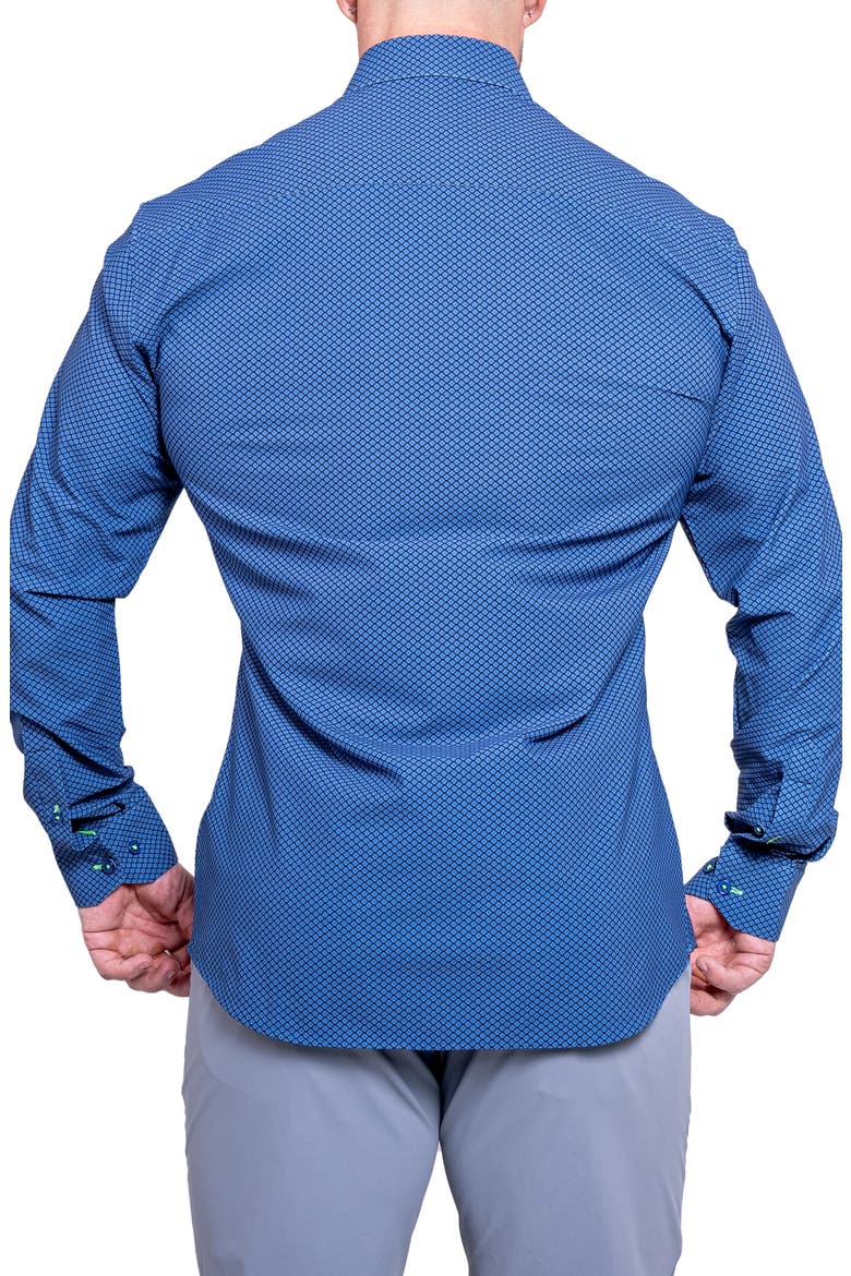 Fibonacci Resistance Contemporary Fit Button-Up Shirt, Alternate, color, BLUE