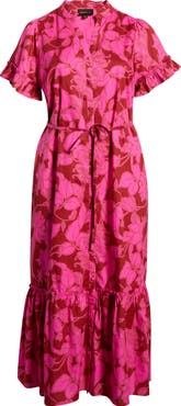 SUGARLIPS Craney Floral Alna Maxi Shirtdress