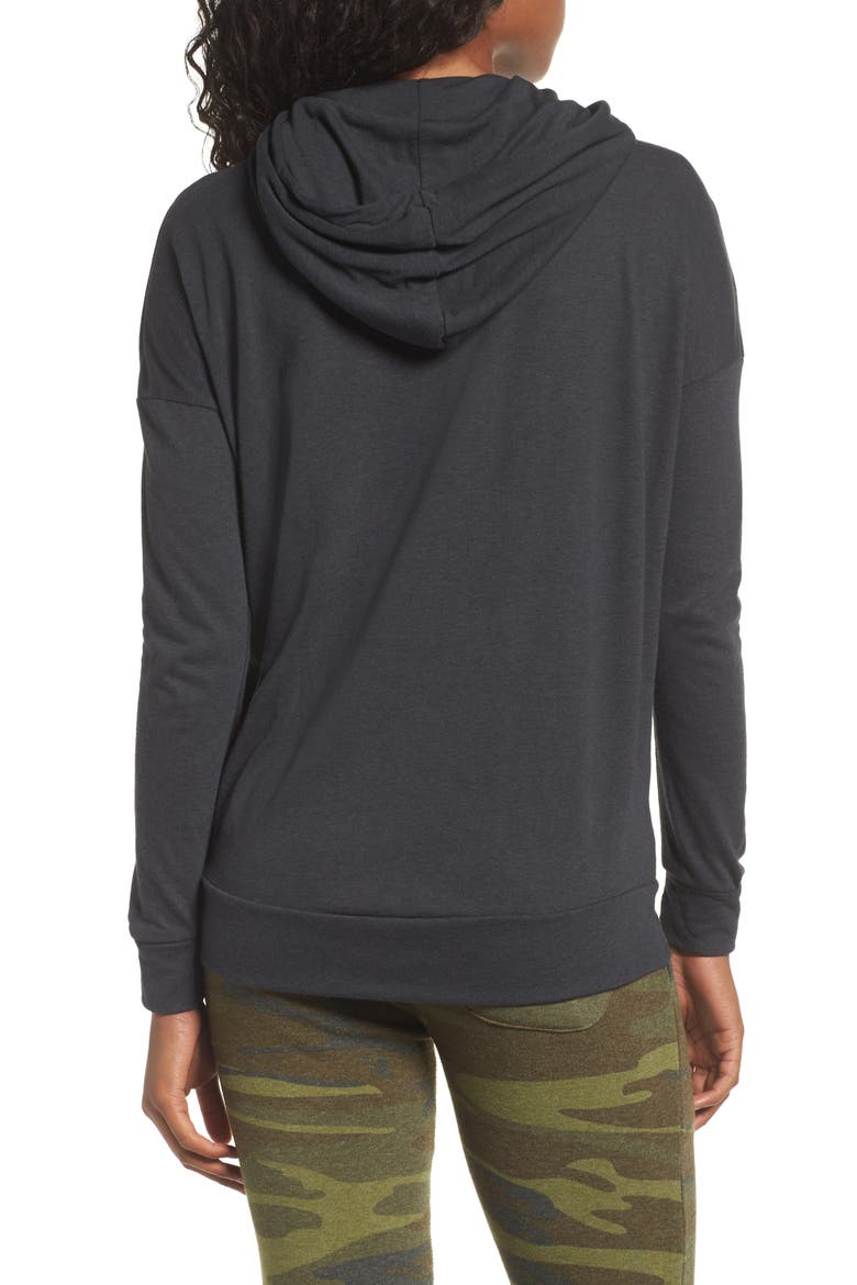 Cool Down Zip Hoodie, Alternate, color, ECO TRUE BLACK