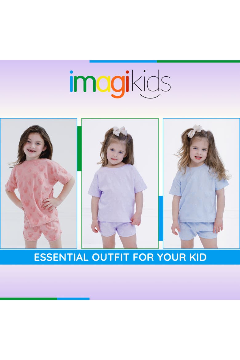 Minnie Mouse Loop Terry T-Shirt and Shorts Set, Alternate, color, Minnie Light Blue