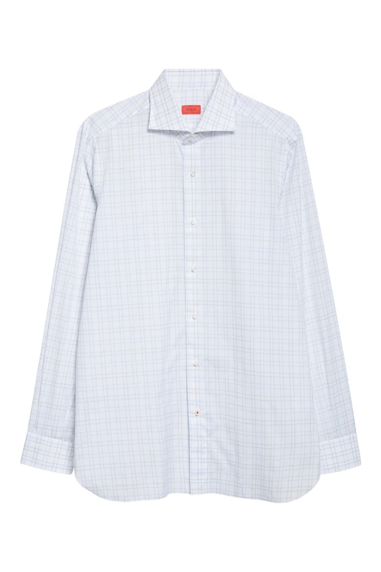 Check Button-Up Shirt, Alternate, color, WHITE