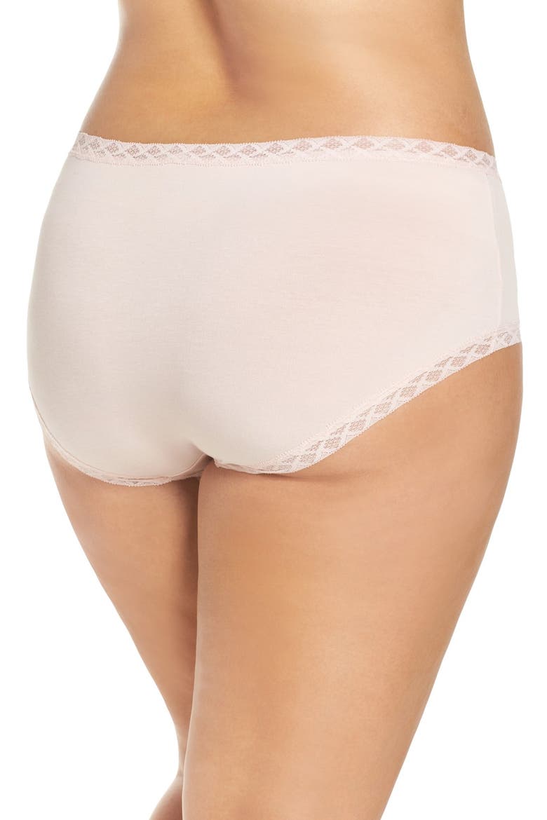 Bliss Stretch Cotton Full Briefs, Alternate, color, BLUSHING PINK