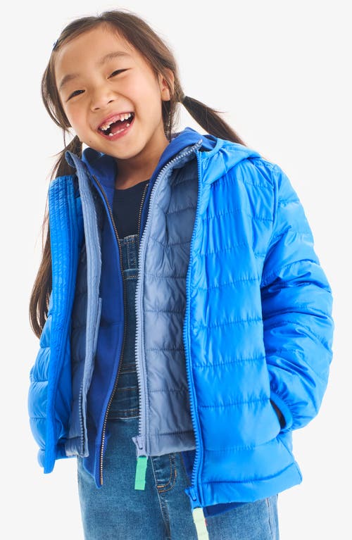 Primary Kids Lightweight Puffer Jacket In Blue