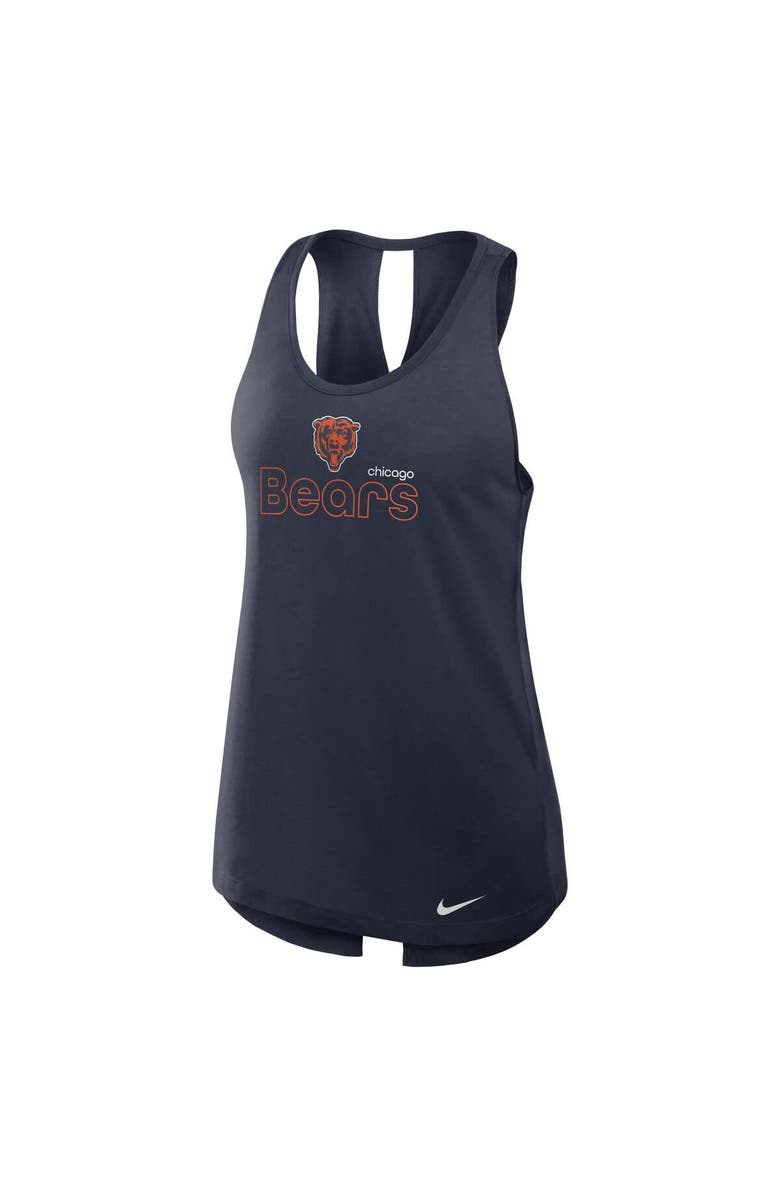 Nike Women's Nike Navy Chicago Bears Crossback Performance Tank Top, Alternate, color, Navy