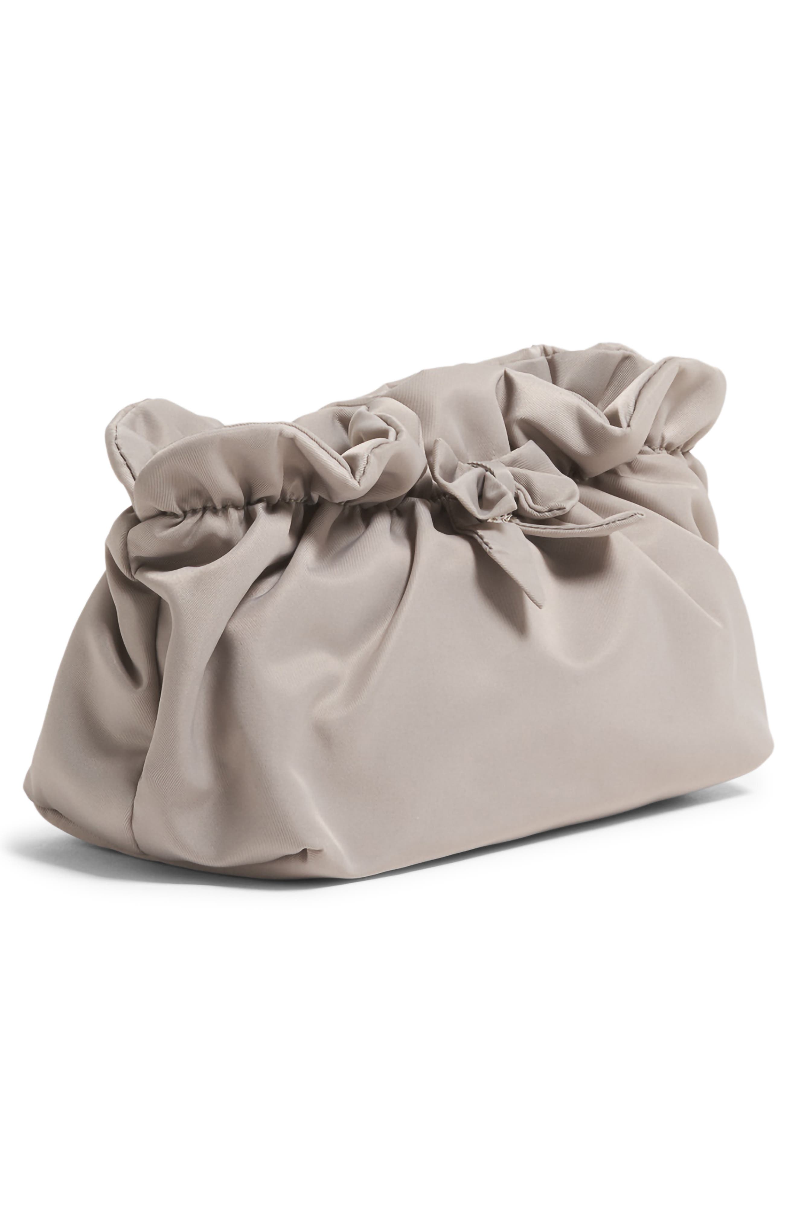 Stoney Clover Lane Bow Nylon Pouch, Alternate, color, Mist