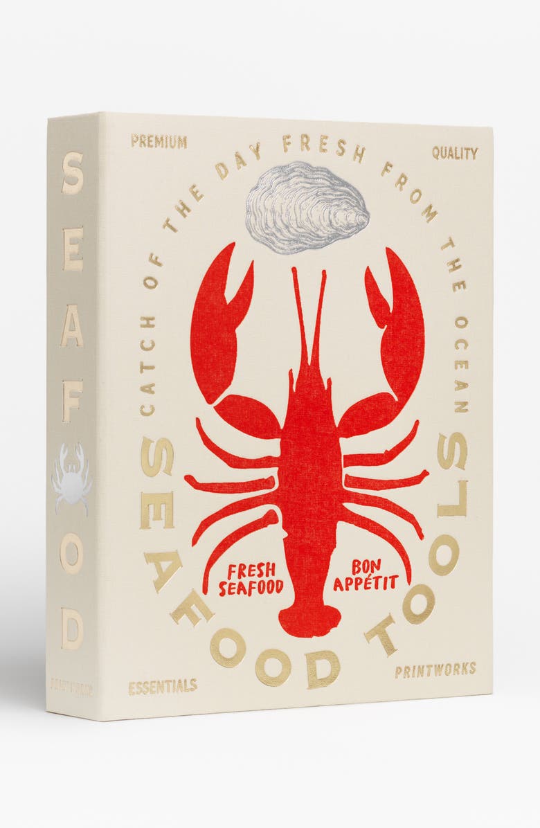 PRINTWORKS The Essentials Seafood Tools Gift Set, Alternate, color, Beige/ Multi