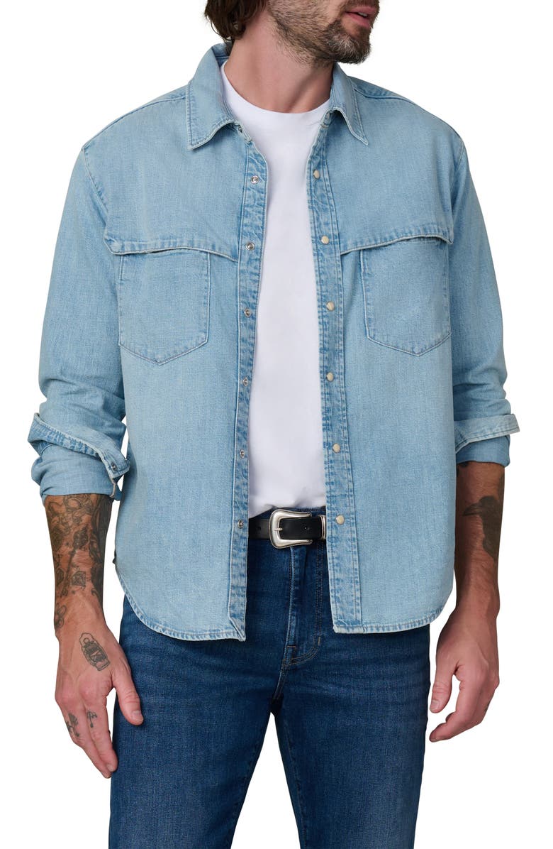 Joe's The Wayne Denim Snap-Up Western Shirt, Main, color, Canoga