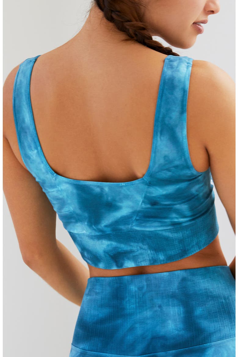 Good Karma Sports Bra, Alternate, color, BLUE PEACOCK