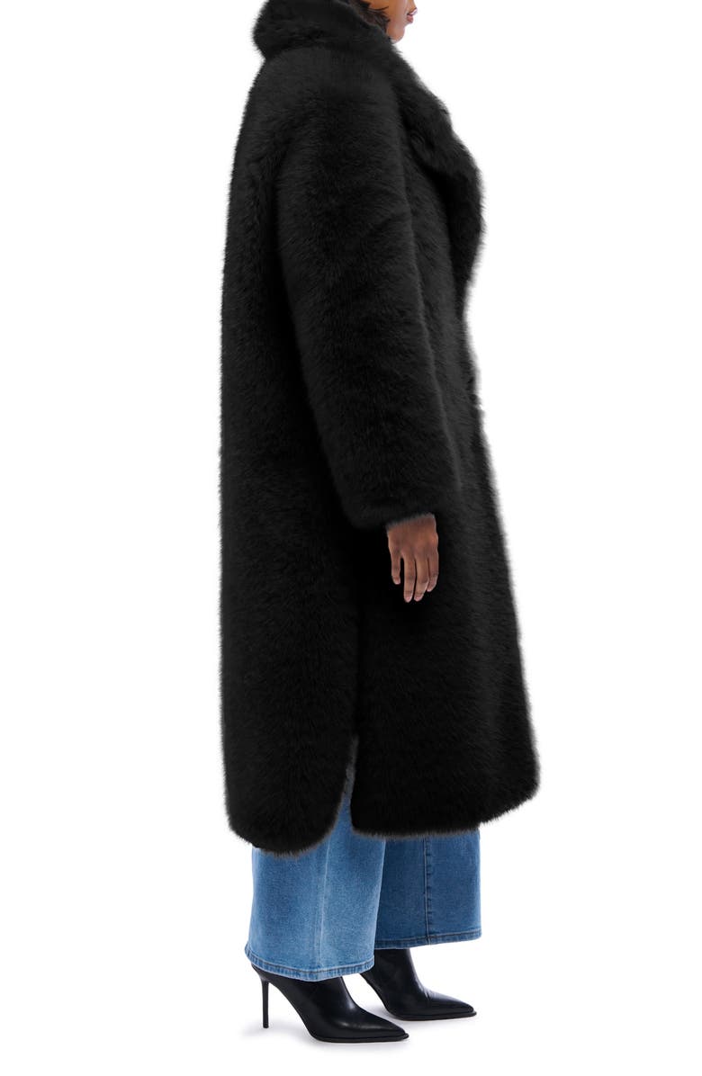 AZALEA WANG Bcardi Faux Fur Coat, Alternate, color, Black