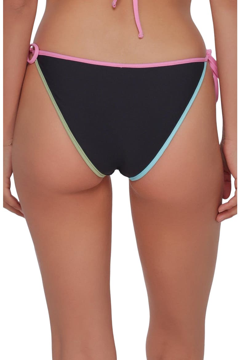 Kit Tie Side Bikini Swim Bottoms, Alternate, color, Black