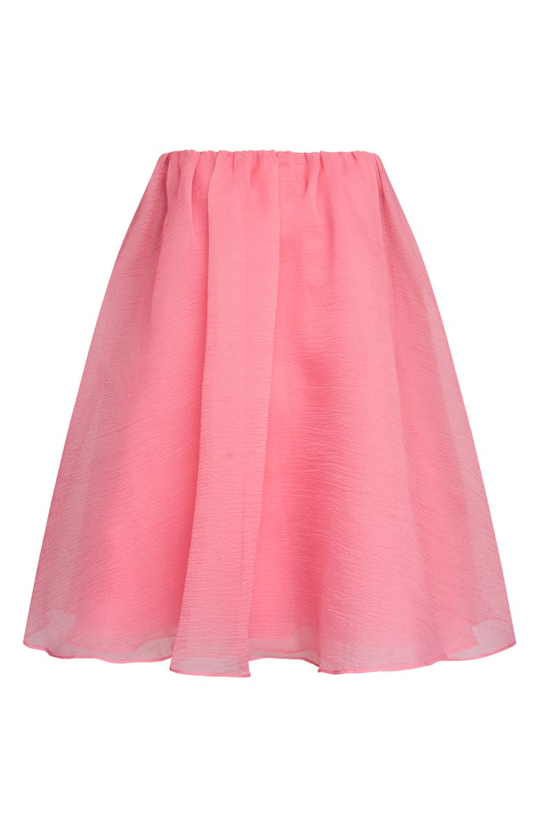 HALSTON Charlie Strapless Textured Organza Minidress, Alternate, color, Salmon Rose