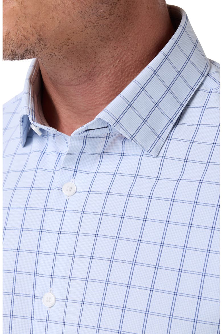 Leeward Performance Plaid Dress Shirt, Alternate, color, CLOUD BLUE HAMPTON PLAID
