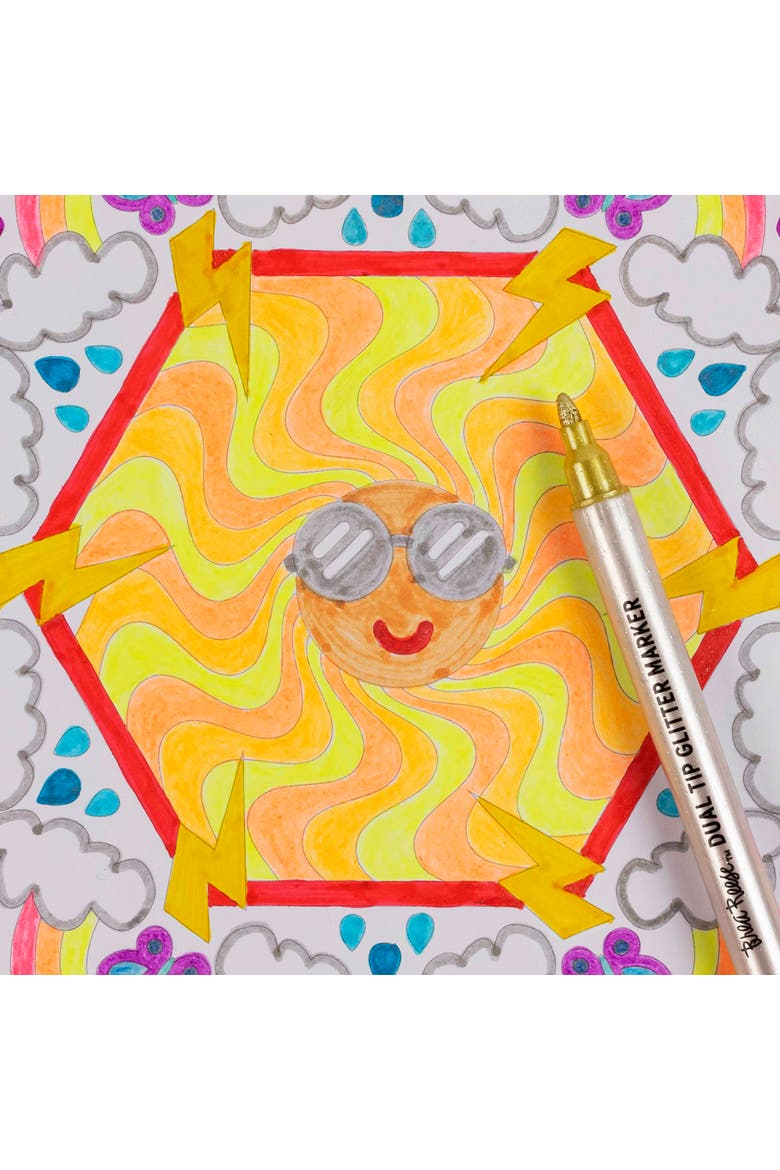 Mixed Media Coloring Pad, Mandala, 24 Shaped Sheets, Alternate, color, Multicolored