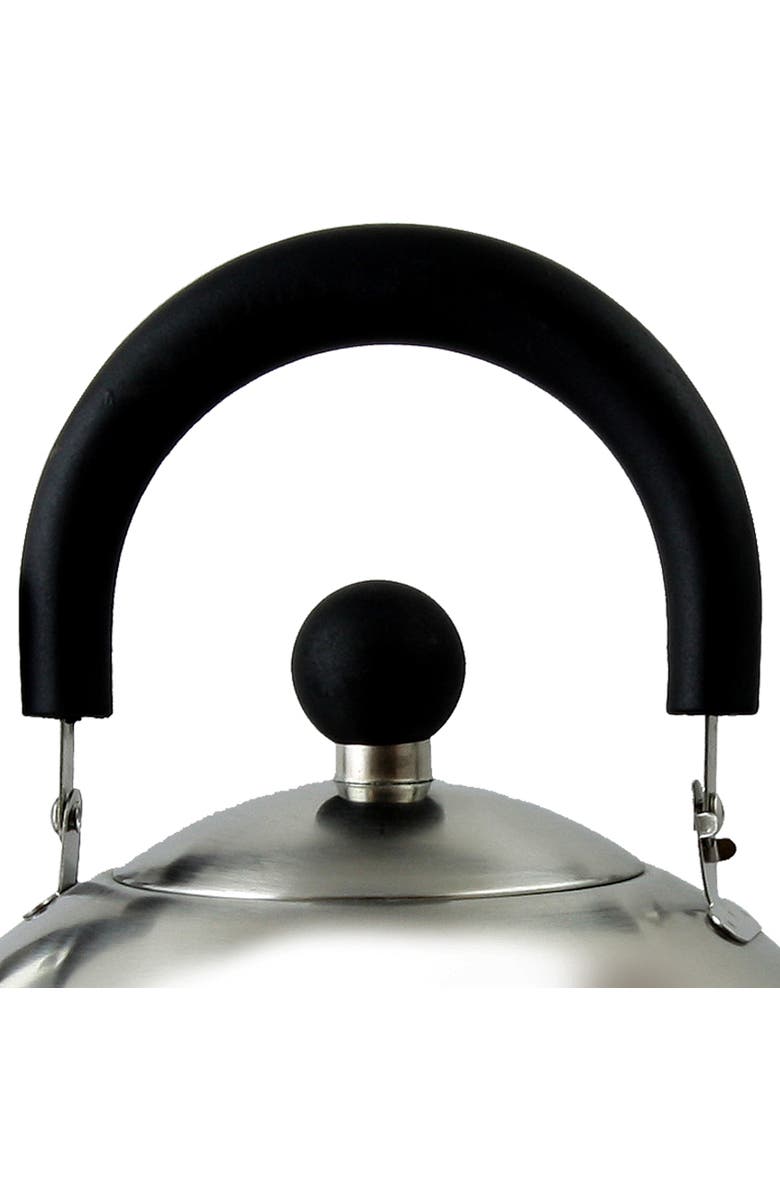 MR COFFEE Carterton 1.5 Qt Stainless Steel Whistling Tea Kettle, Alternate, color, Metallic Silver