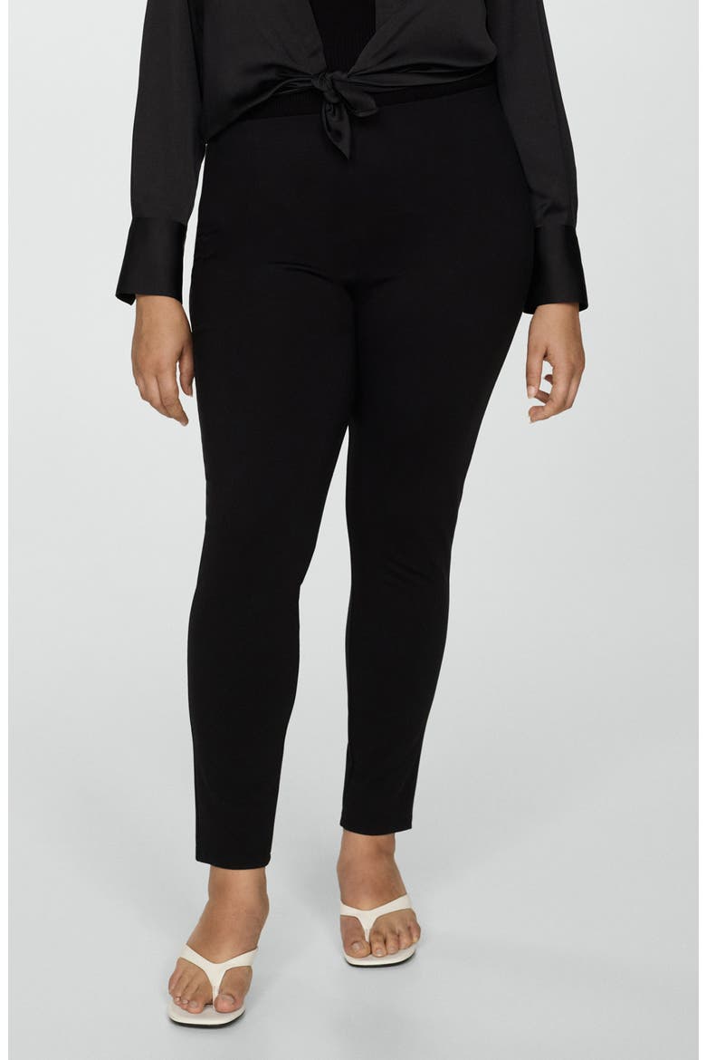 High Waist Leggings, Alternate, color, BLACK
