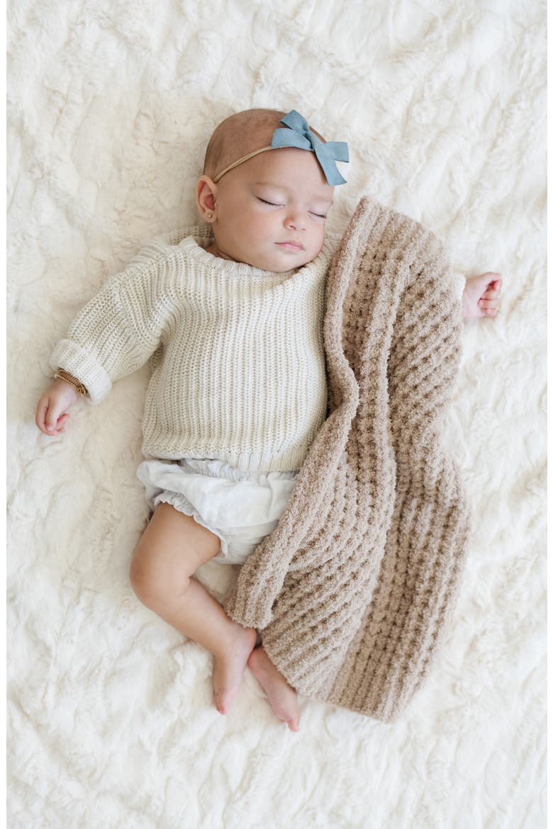 Waffle Mini Blanket, Alternate, color, WHEAT