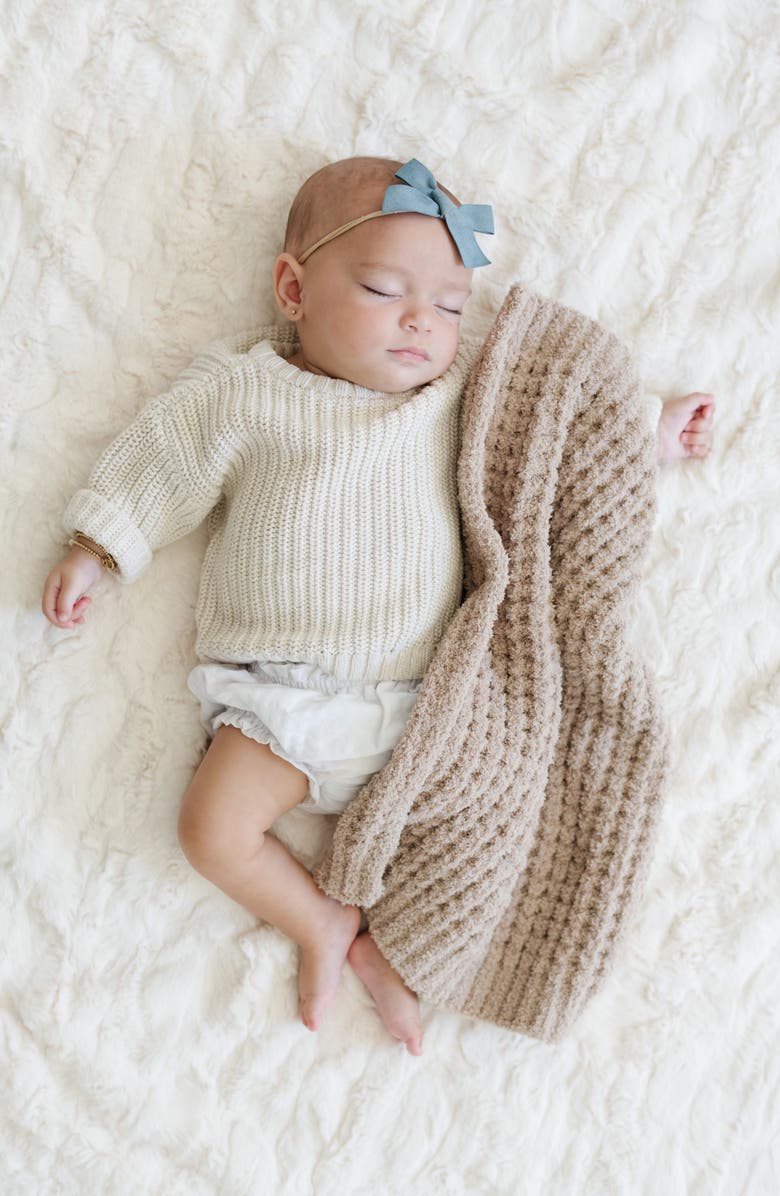 SARANONI Waffle Mini Blanket, Alternate, color, Wheat