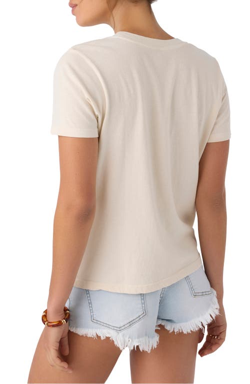 O'neill Moonbloom Cotton Graphic T-shirt In Tapioca