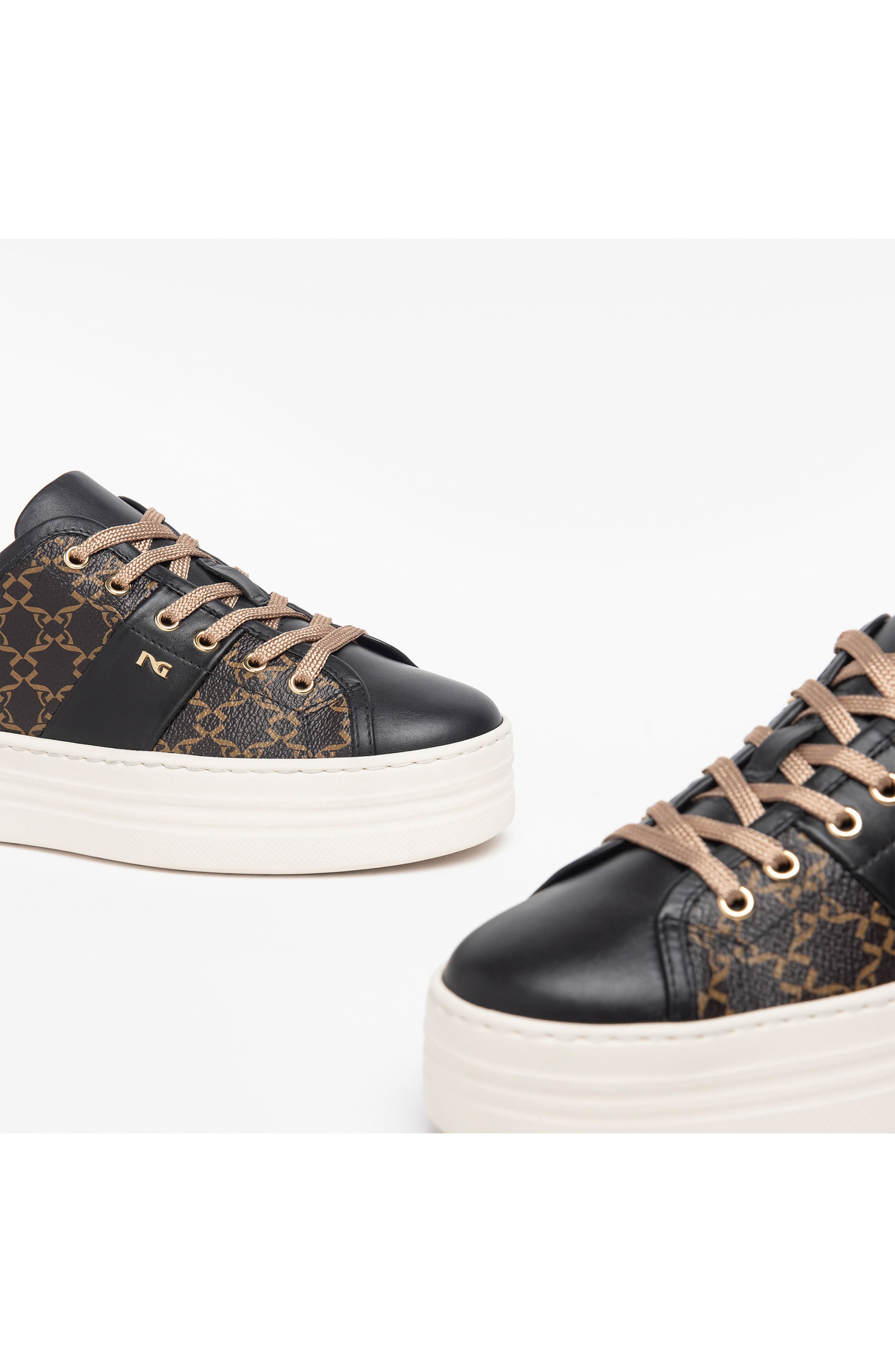 NeroGiardini Logo Skater Platform Sneaker, Alternate, color, 