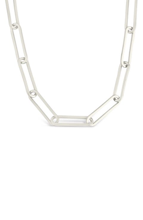 Dorit Polished Long Paperclip Chain Necklace