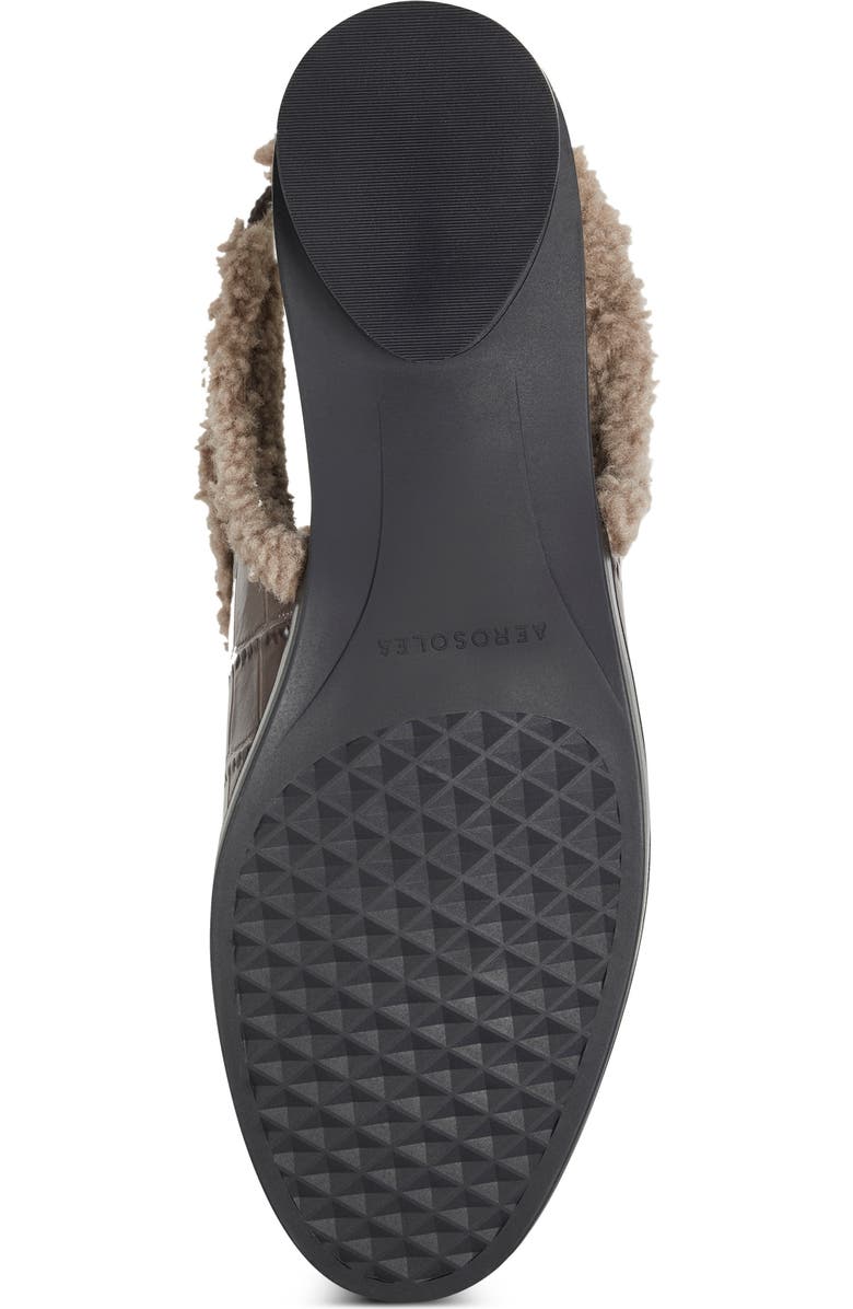 Aerosoles Gabrielle Faux Shearling Slingback Loafer, Alternate, color,