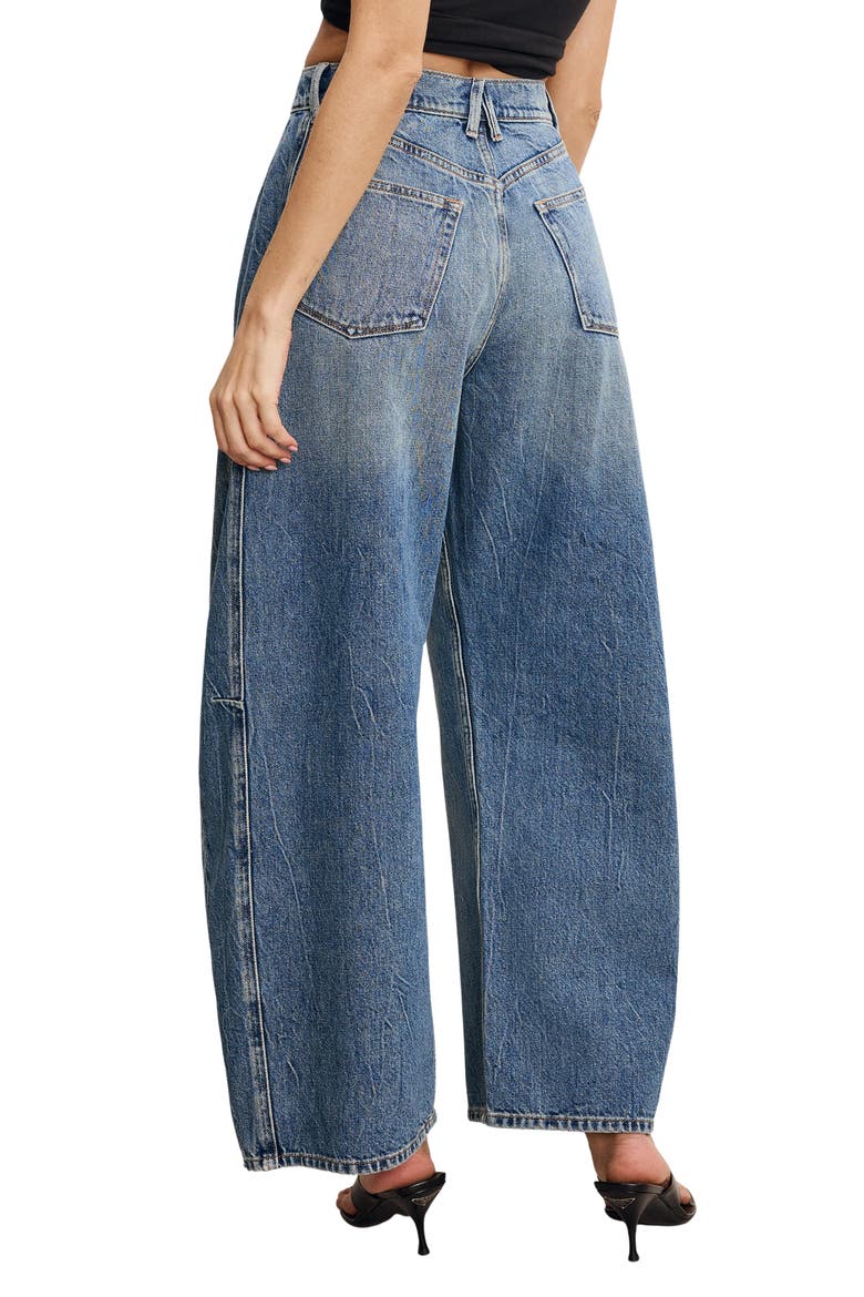 Good Extreme Super High Waist Barrel Jeans, Alternate, color, INDIGO966