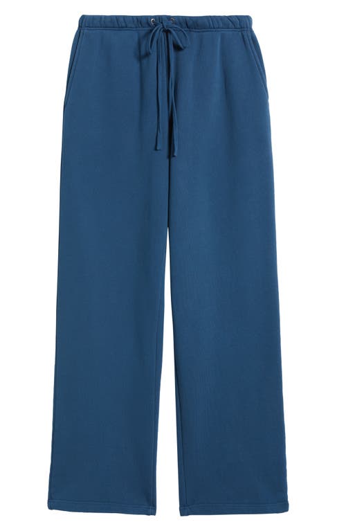 Elwood Core Organic Cotton Straight Leg Sweatpants In Blue