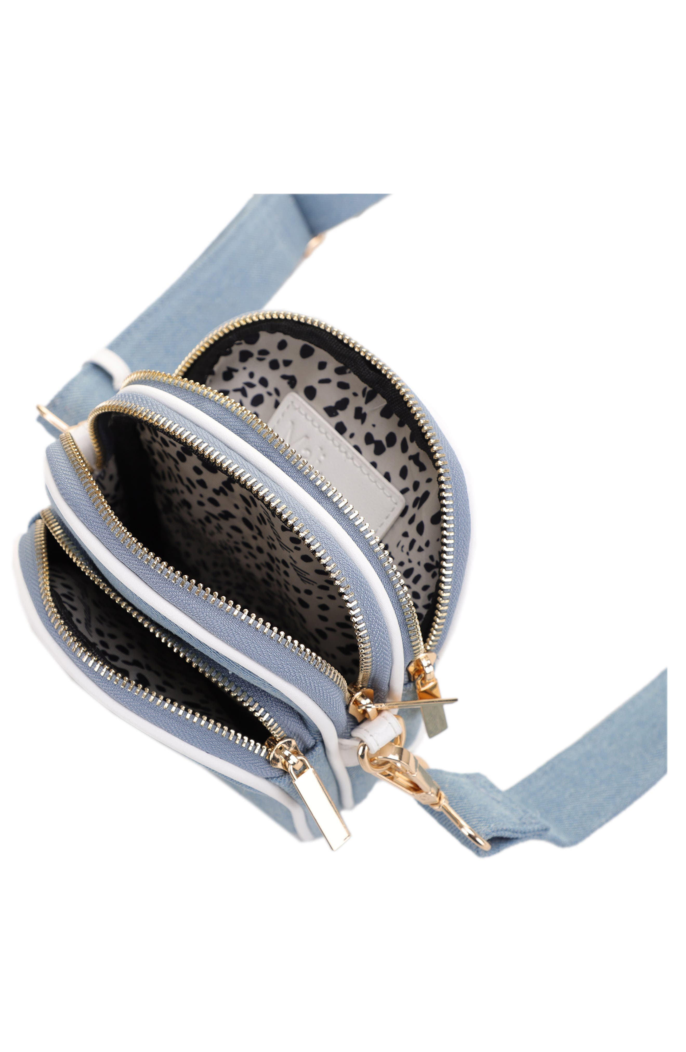 Mali + Lili Josephine Denim Crossbody Bag, Alternate, color, 