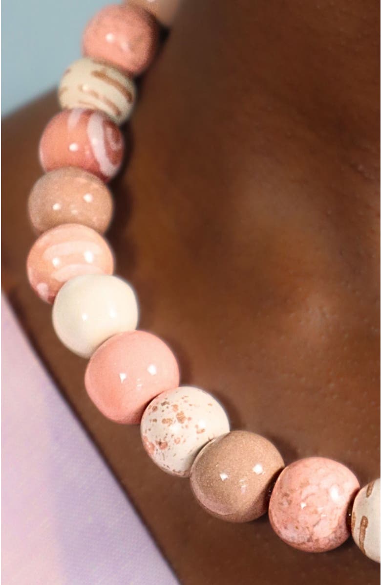 Kazuri Heavenly Pink Necklace - 18", Alternate, color, Multi