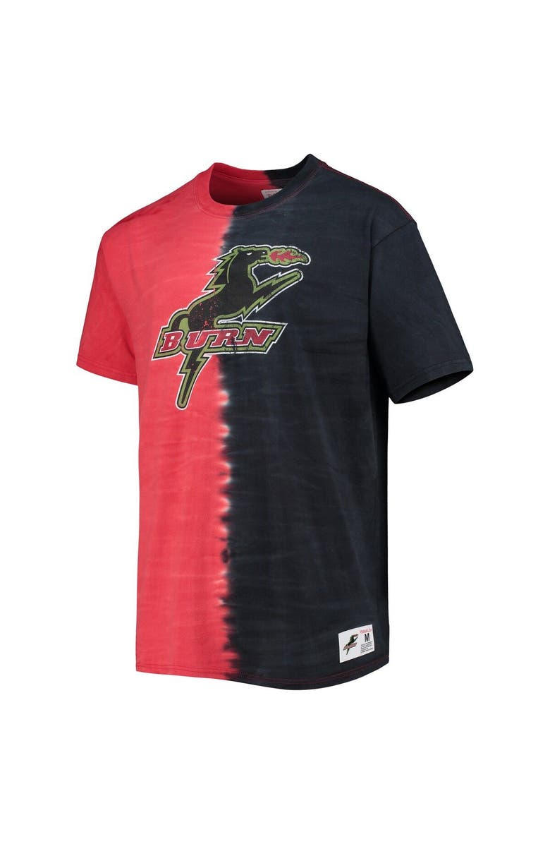 Mitchell & Ness Men's Mitchell & Ness Red Dallas Burn Vertical Tie-Dye Top, Alternate, color, Red