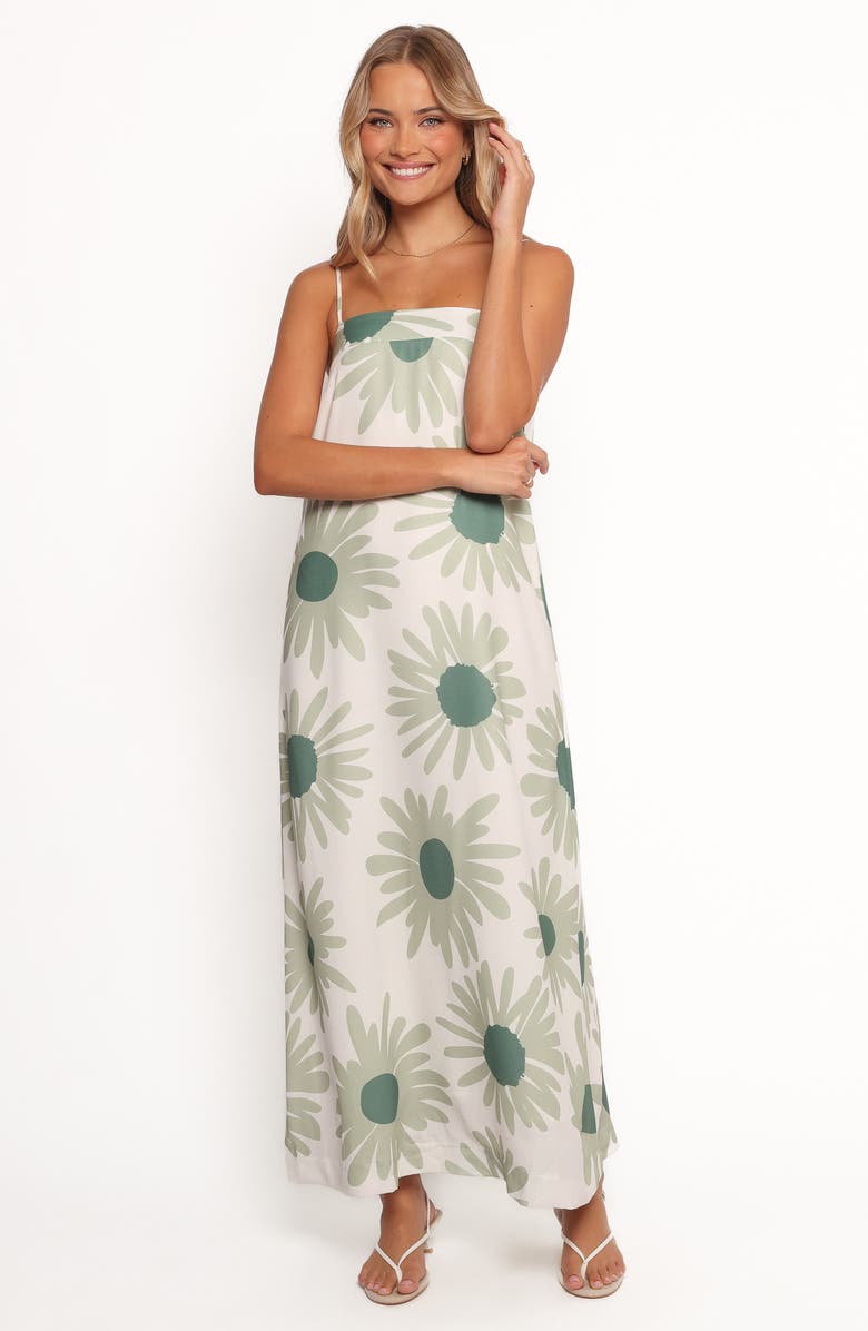 Petal & Pup Wilson Floral Linen Blend Maxi Dress, Alternate, color, 