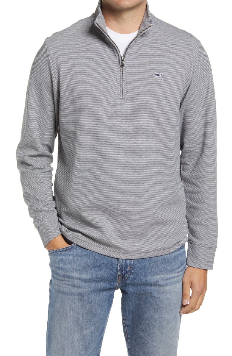 vineyard vines Men's Saltwater Quarter Zip Performance Pullover, Main, color, 