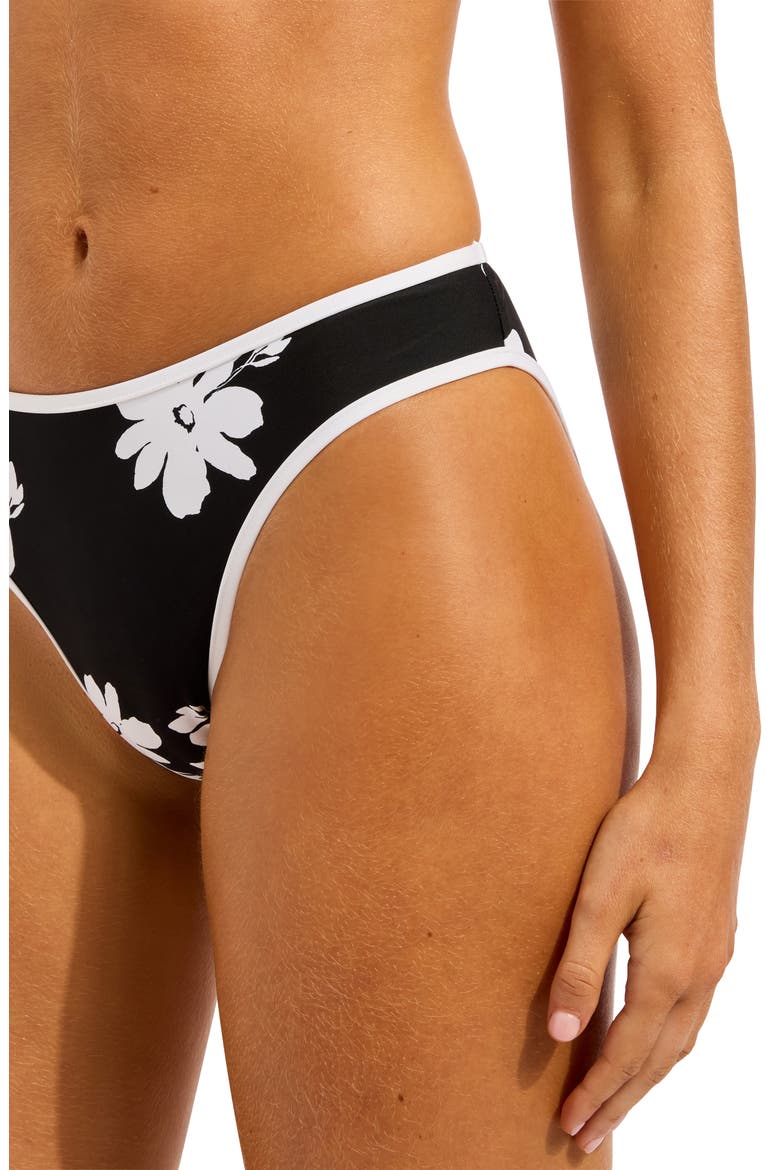 High Cut Bikini Bottoms, Alternate, color, BLACK