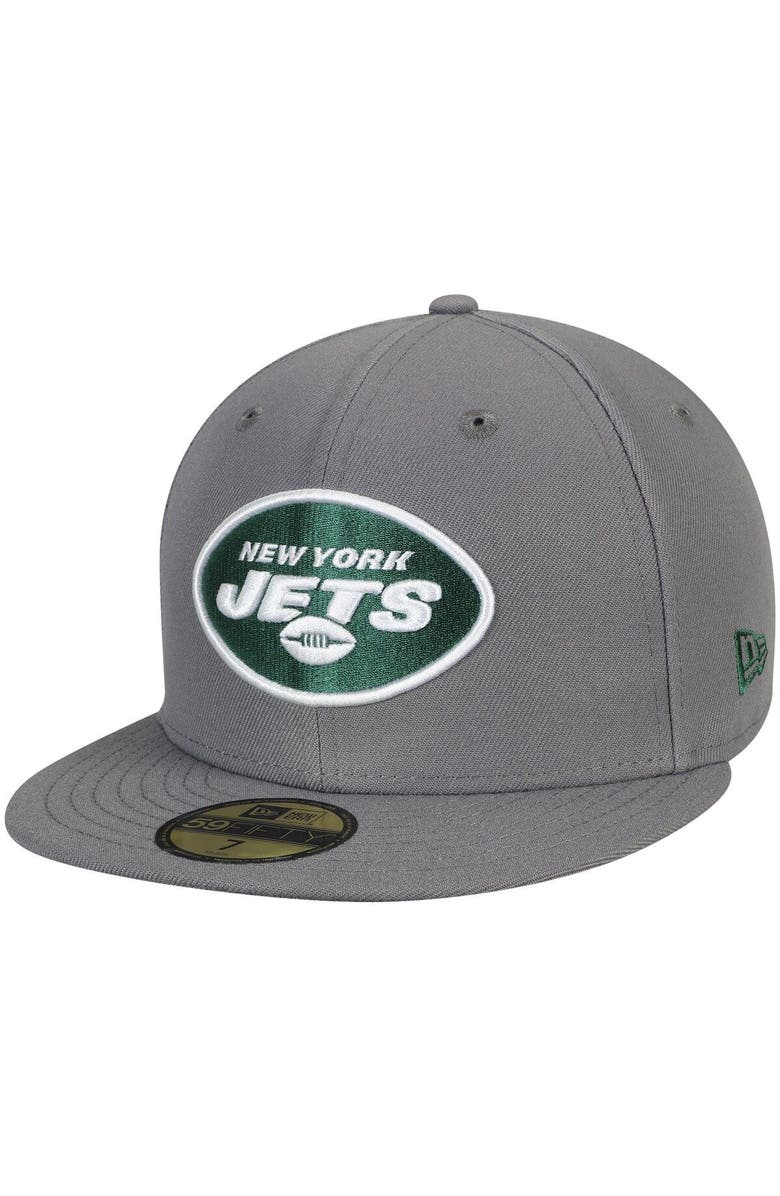 New Era Men's New Era Graphite New York Jets Storm 59FIFTY Fitted Hat, Alternate, color, Graphite