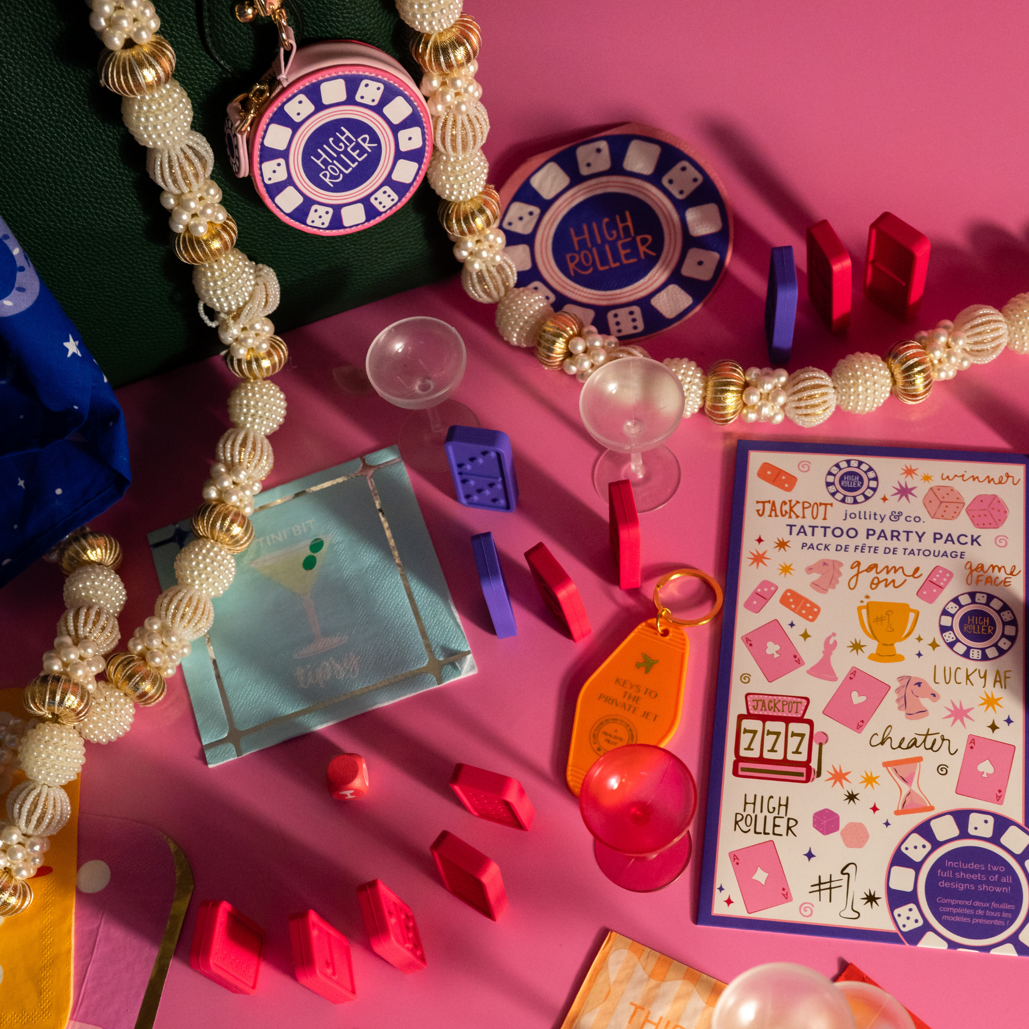 Jollity & Co. High Roller Bag Charm, Alternate, color, Assorted Pre-Pack