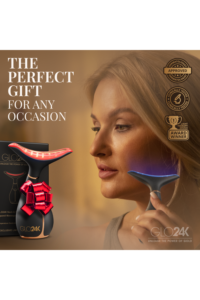 Neck & Face LED Beauty Massager +Collagen Neck  Cream., Alternate, color, NA