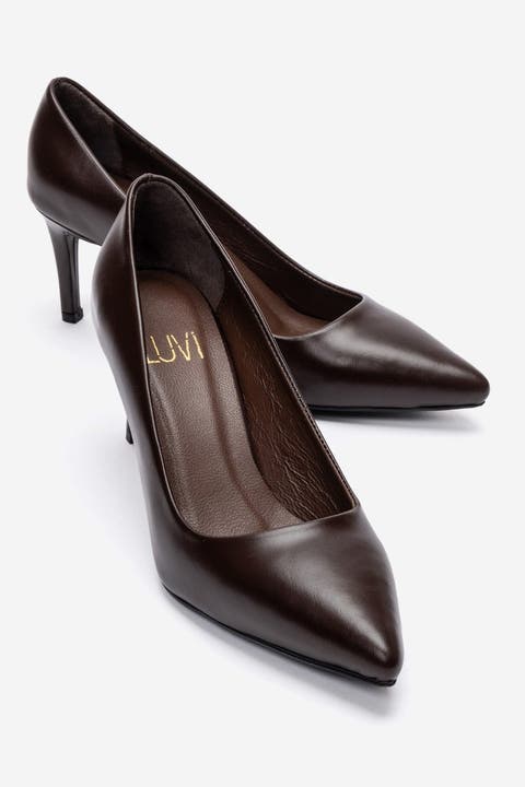 Clyde Leather Stiletto Pointed Toe Pump