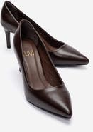 Forever & Always Shoes Clyde Leather Stiletto Pointed Toe Pump